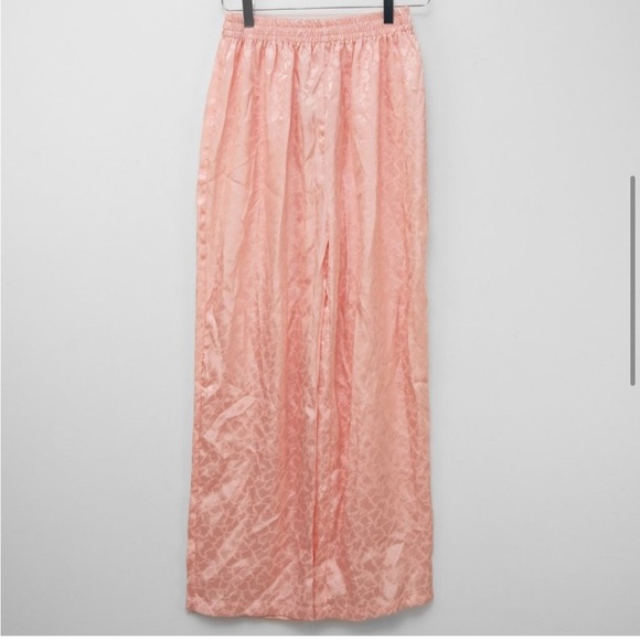 Vintage Victoria's Secret Gold Label 3 Piece Pajama Set Floral Peach Green Med - Picture 5 of 15